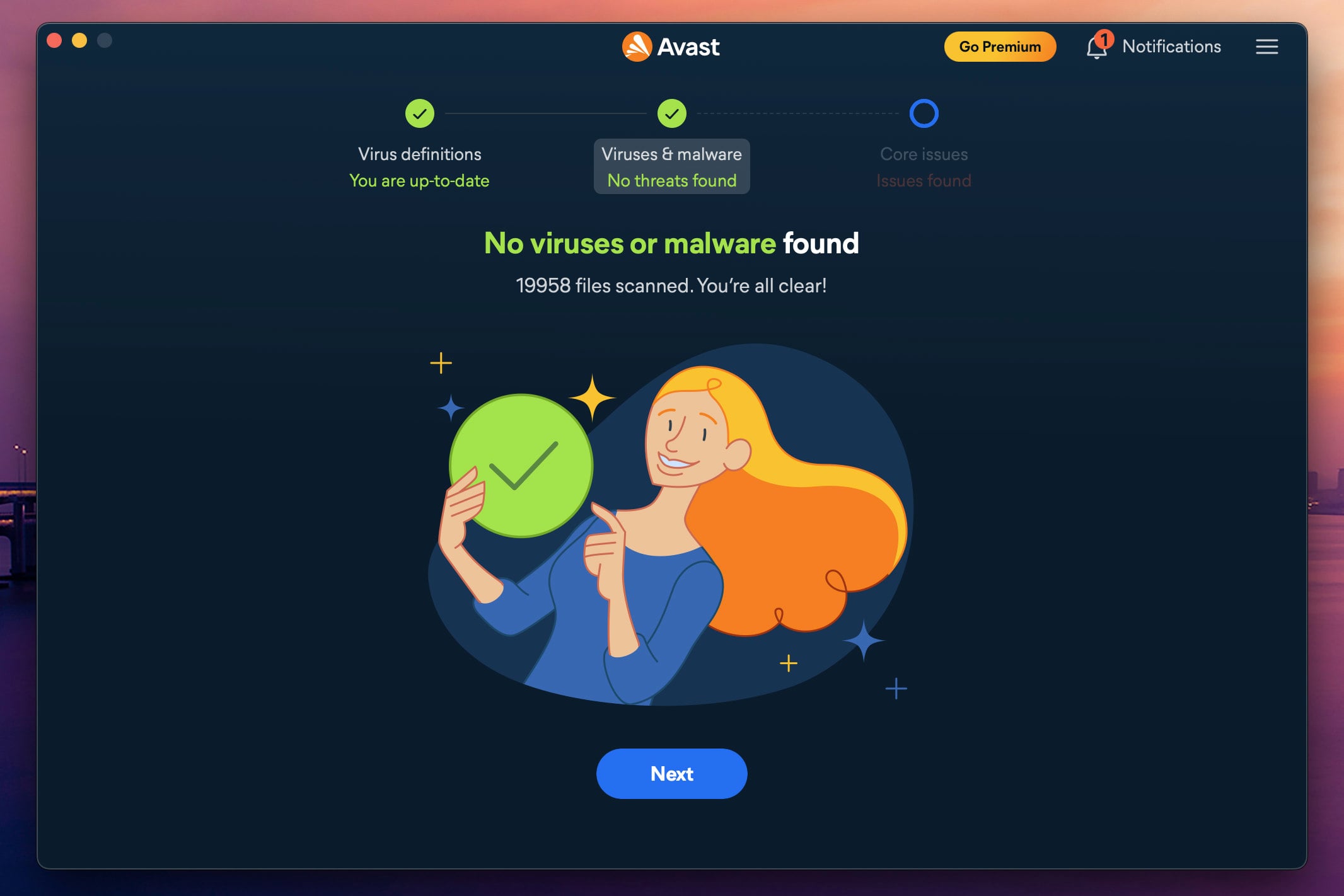 Avast antivirus is free in Avast One