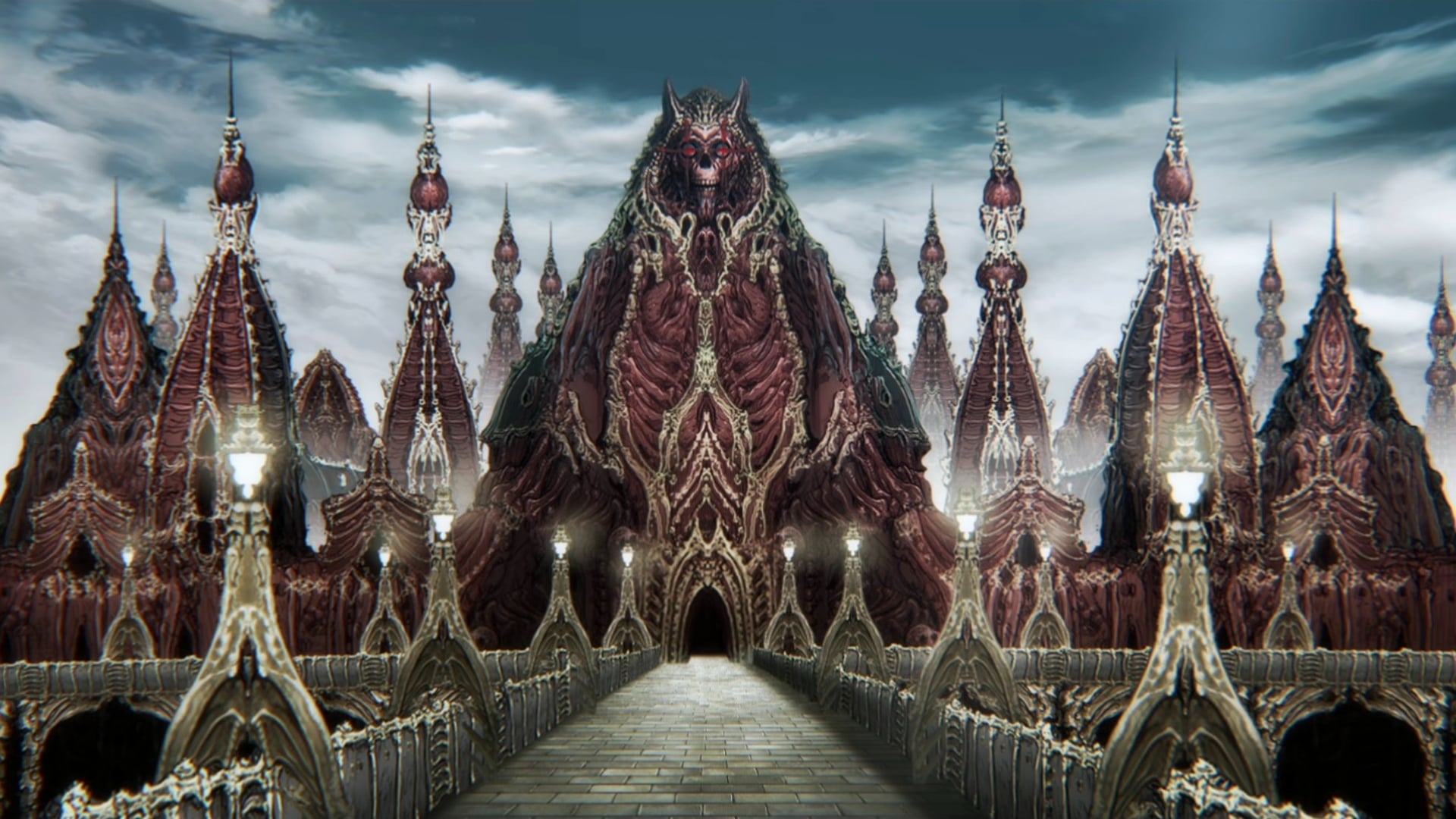 Dorohedoro still of a gothic tower.