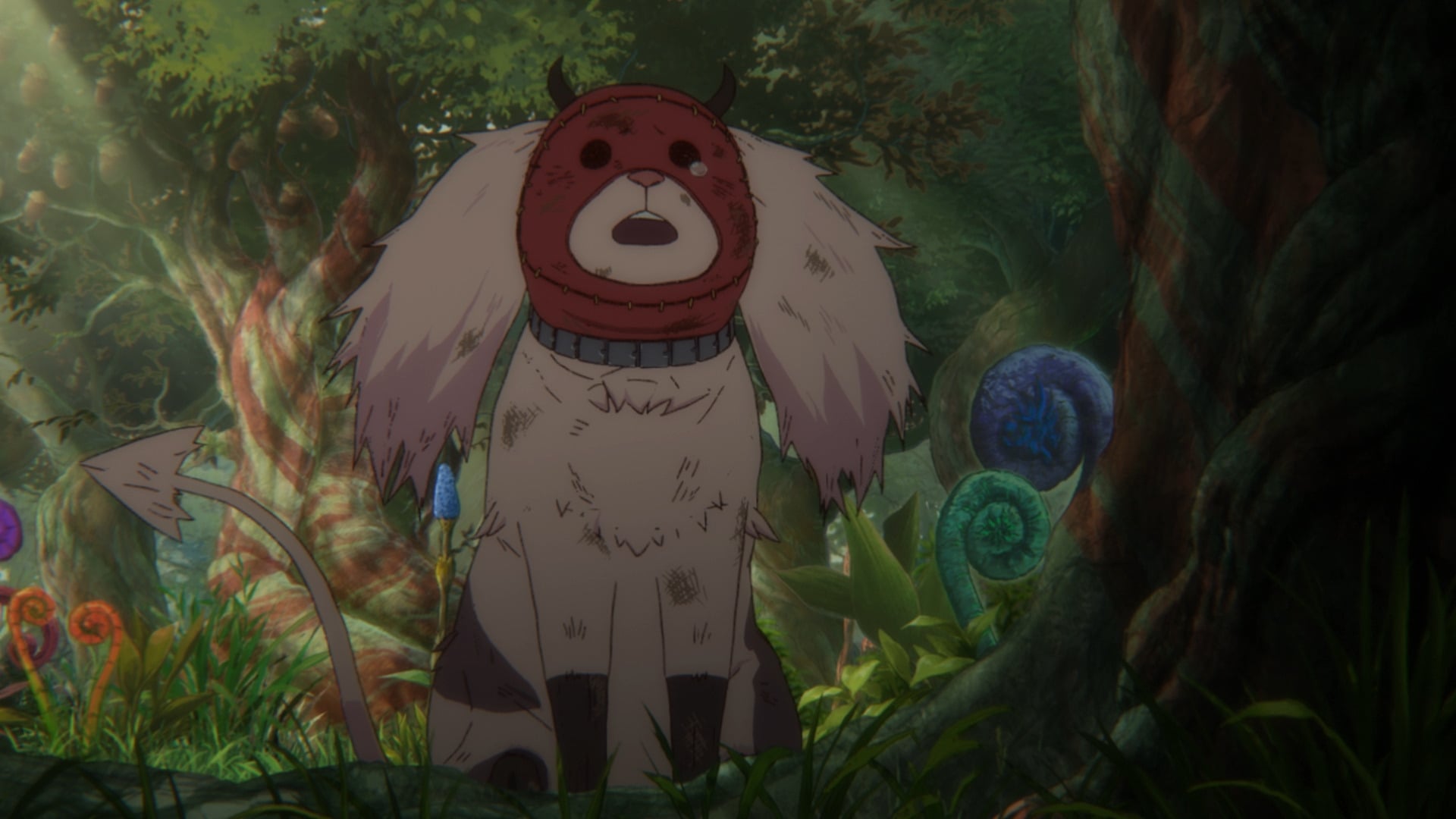 Dorohedoro still of Kikurage crying.