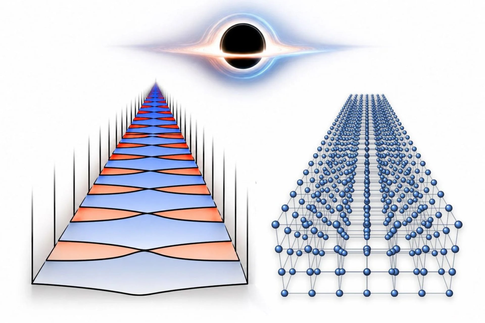 A visualization of a spacetime crystal.