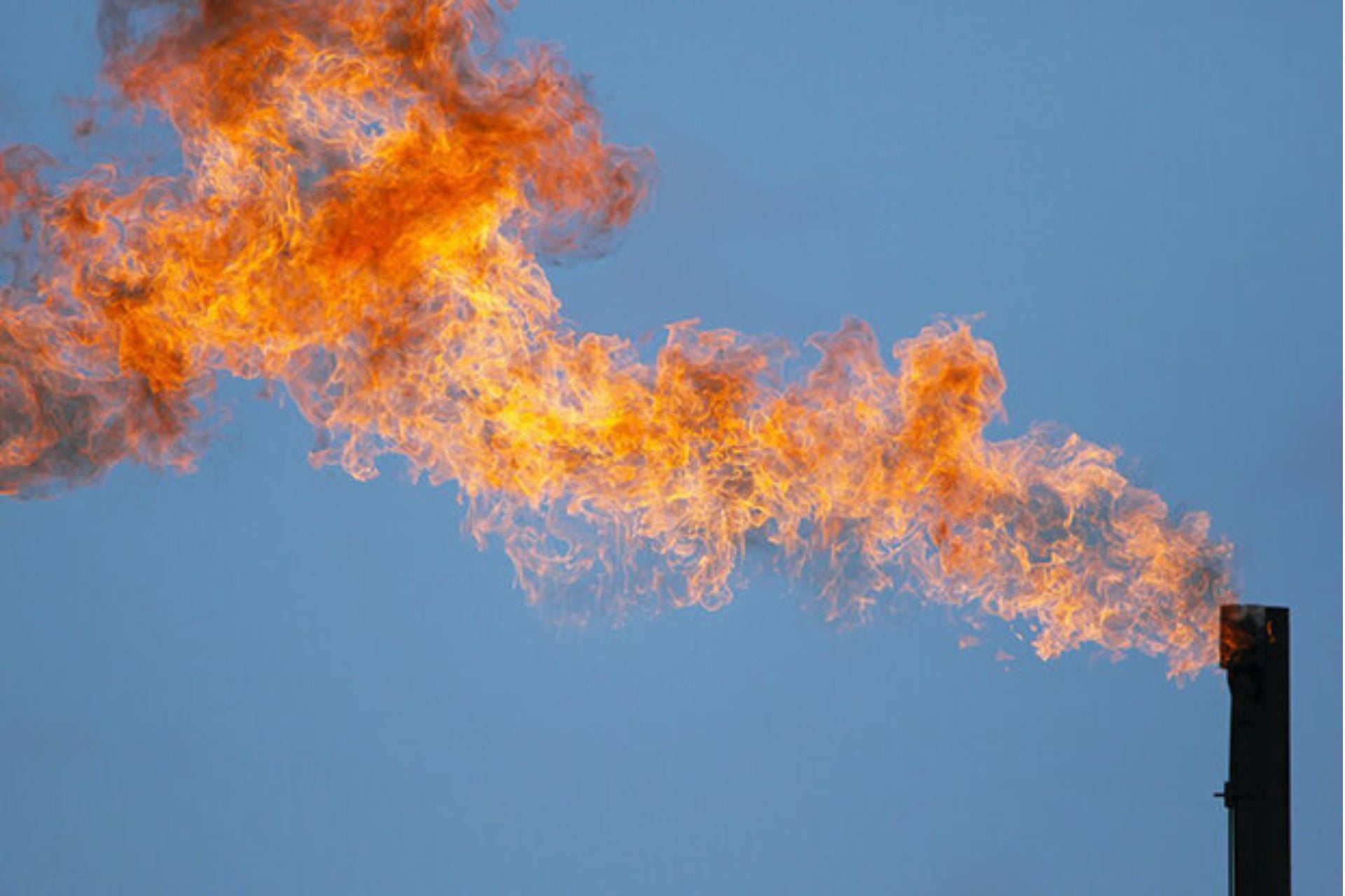 Gas flaring from oil and gas production is a known source of methane