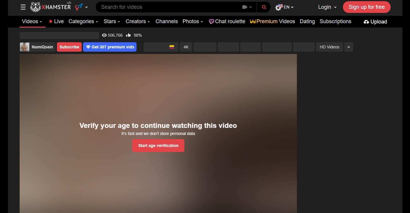 Xhamster Age Verification Utah