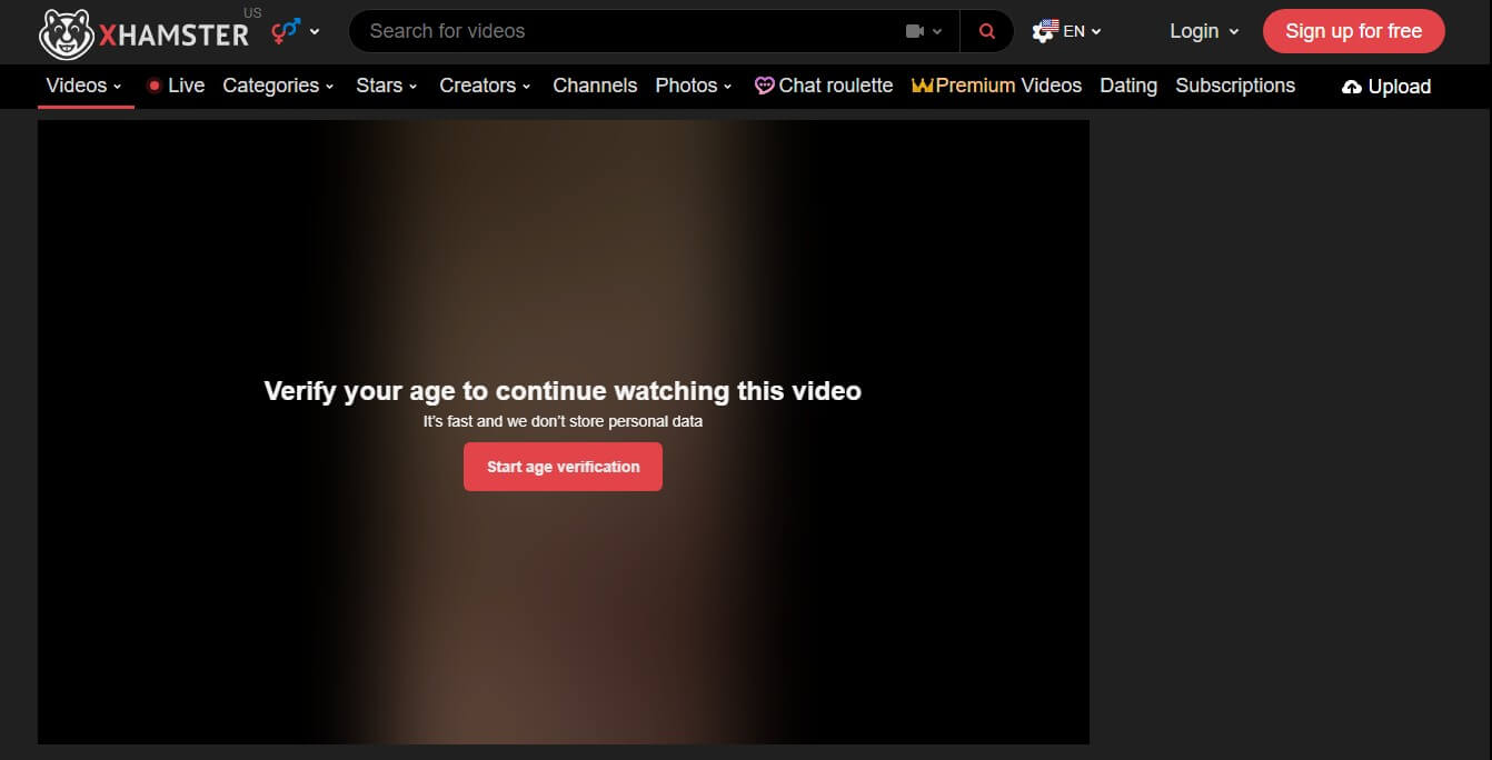 Xhamster Porn Age Check Arkansas