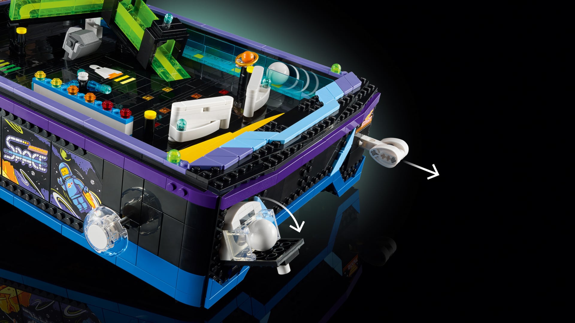 Lego pinball machine detail