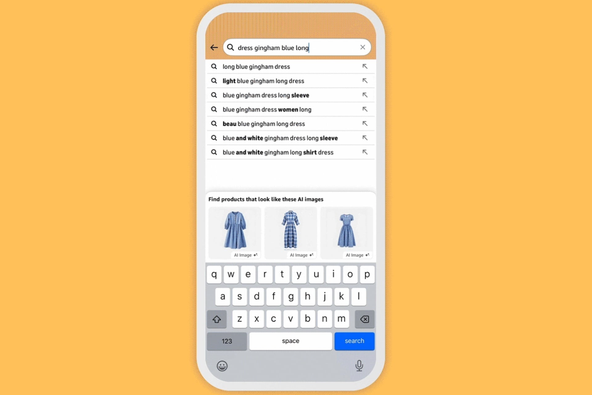 AI-powered feature recommends products on Amazon Shopping app.
