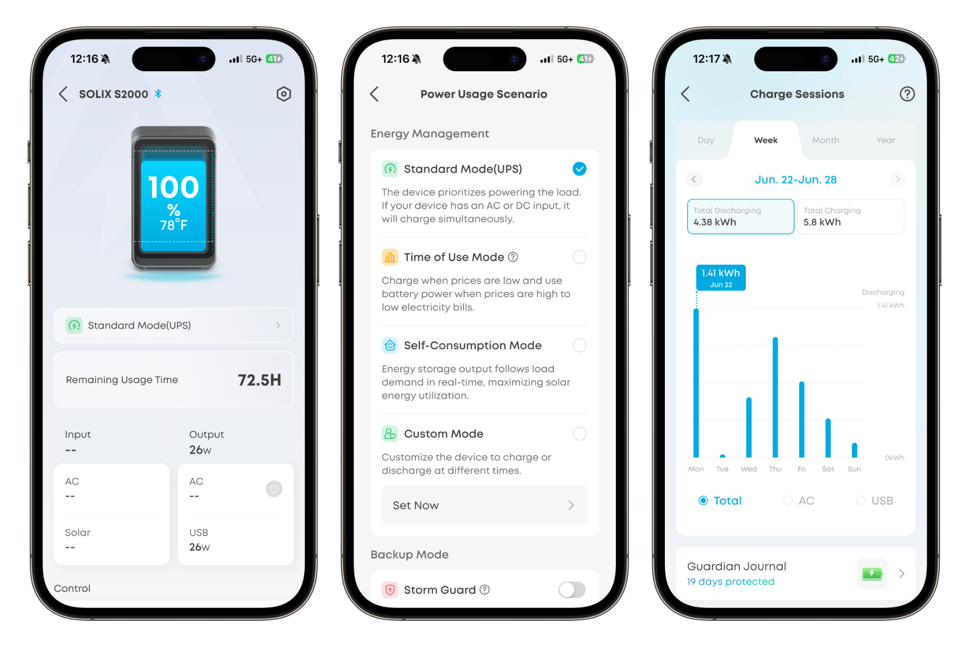 Anker Solix S2000 App Screen