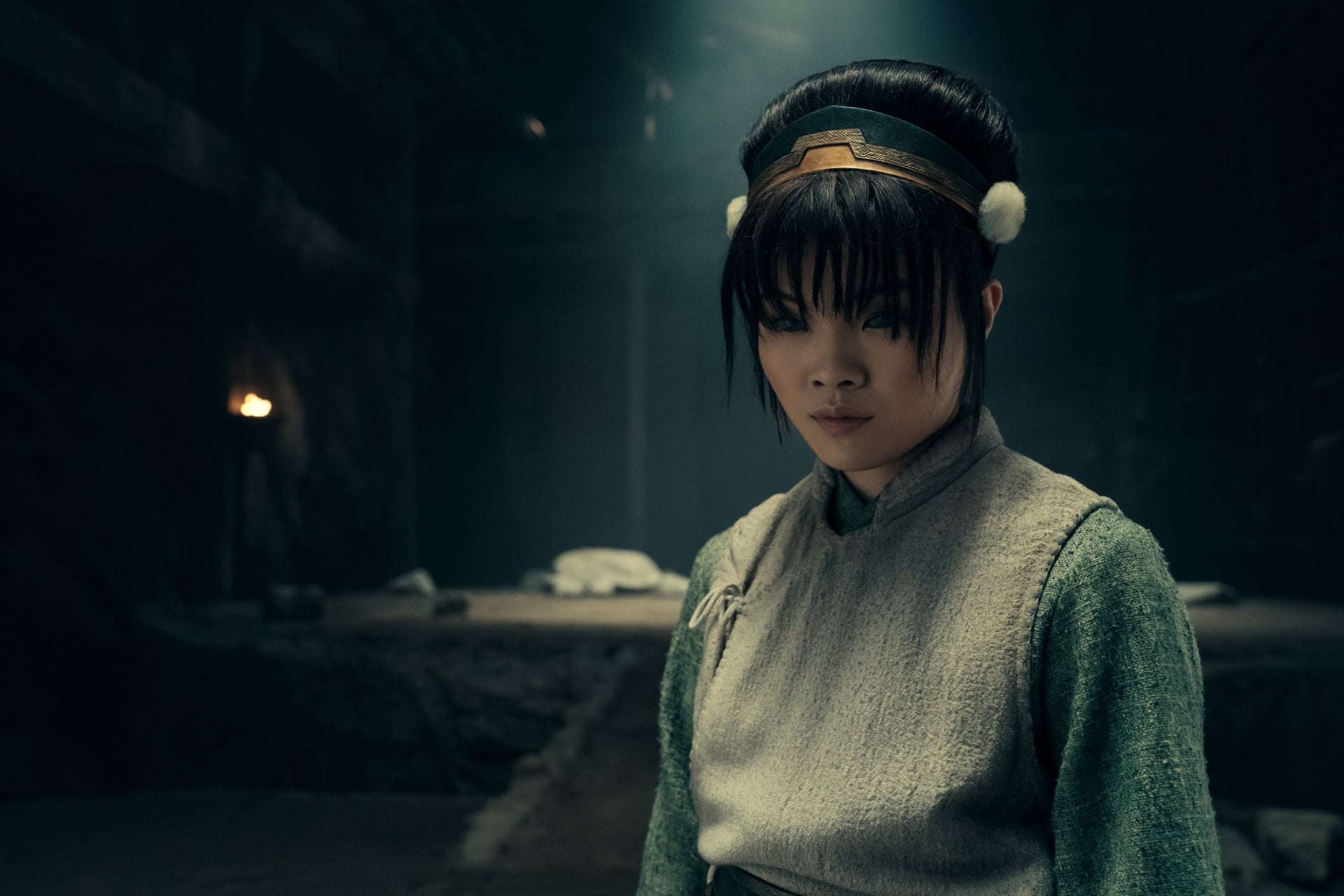 Avatar: The Last Airbender still of Toph Beifong. 