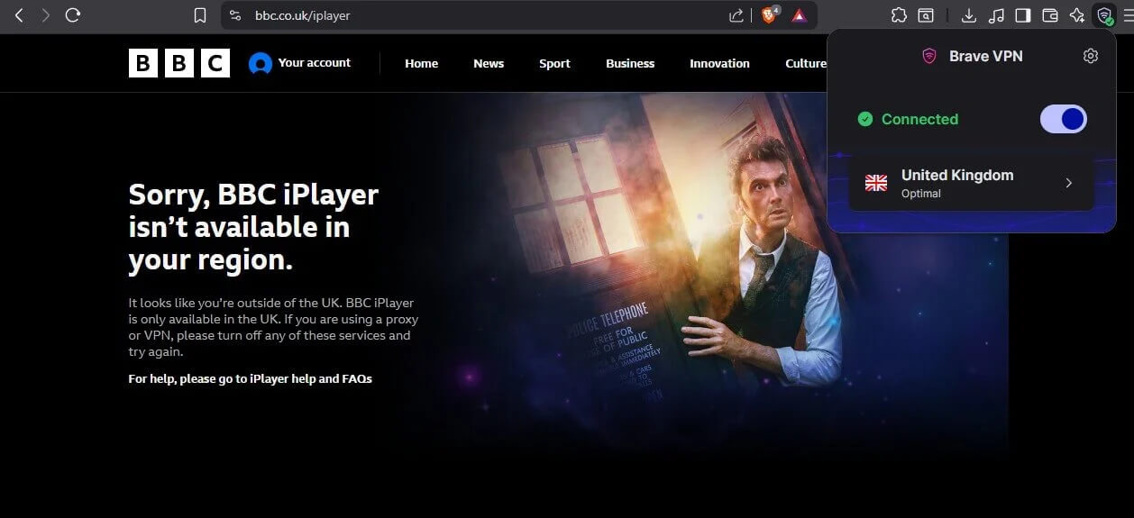 Brave Vpn Bbc Iplayer Blocked