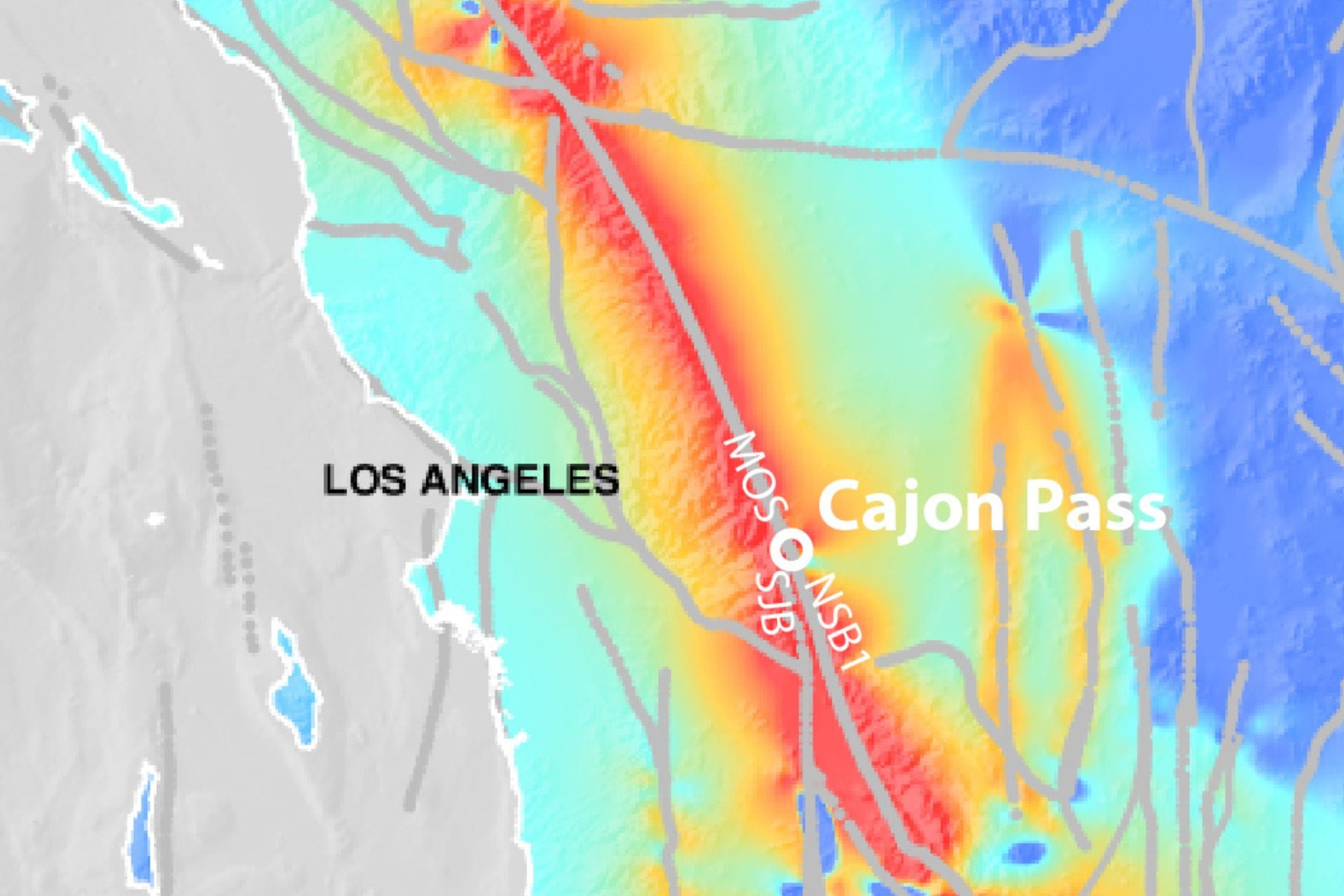Present-day (2025) modeled stress accumulation of the southern San Andreas fault system in regional context.