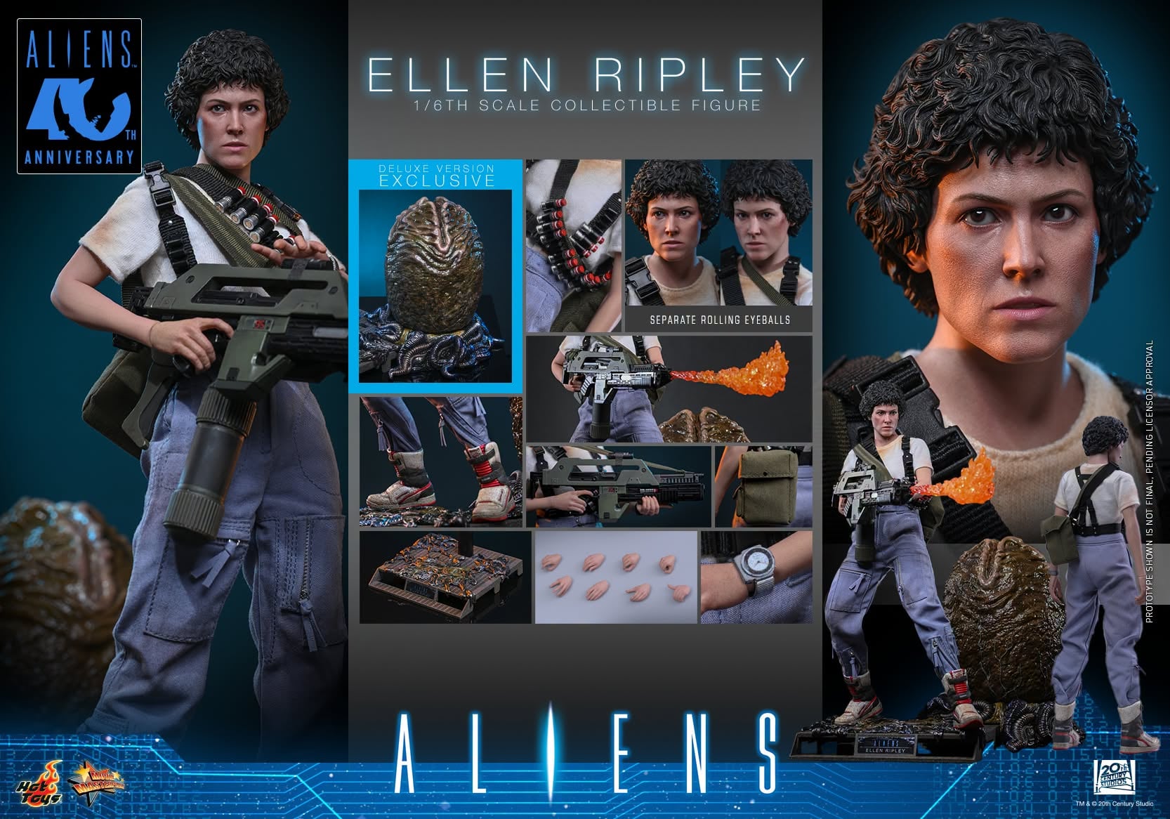 Ellen Ripley Aliens Hot Toys All