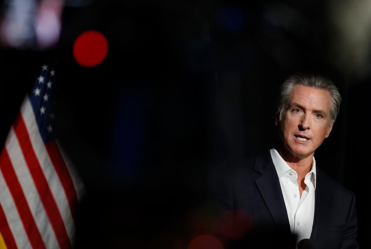 Governor Gavin Newsom photographed at the California Economic Summit in October 2025.