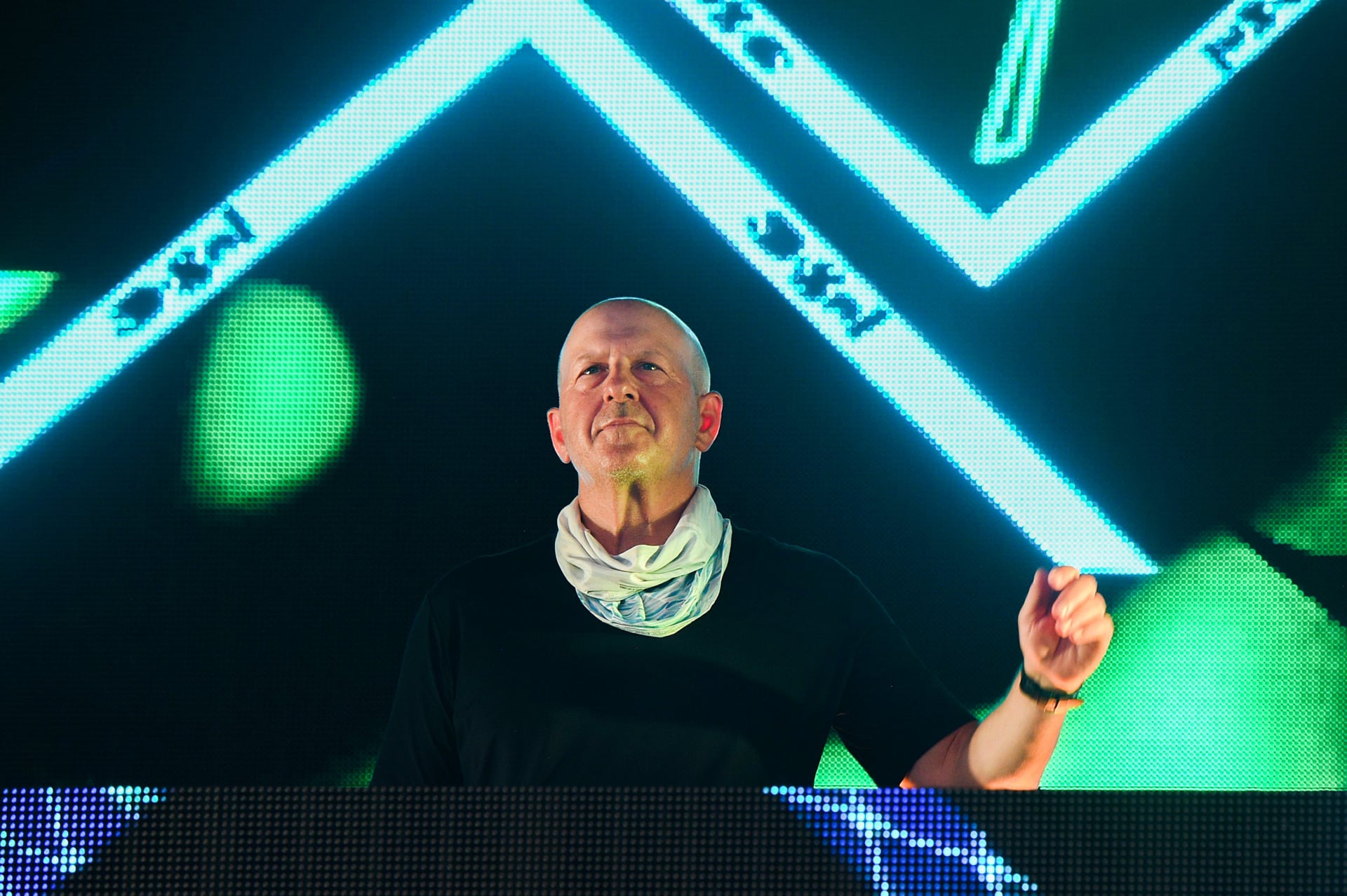 David Solomon performs during the 'Safe & Sound' Drive-In Concert Fundraiser Presented by JAJA Tequila and In The Know Experiences In Partnership with Bumble at Nova's Ark Project on July 25, 2020 in Water Mill, New York.