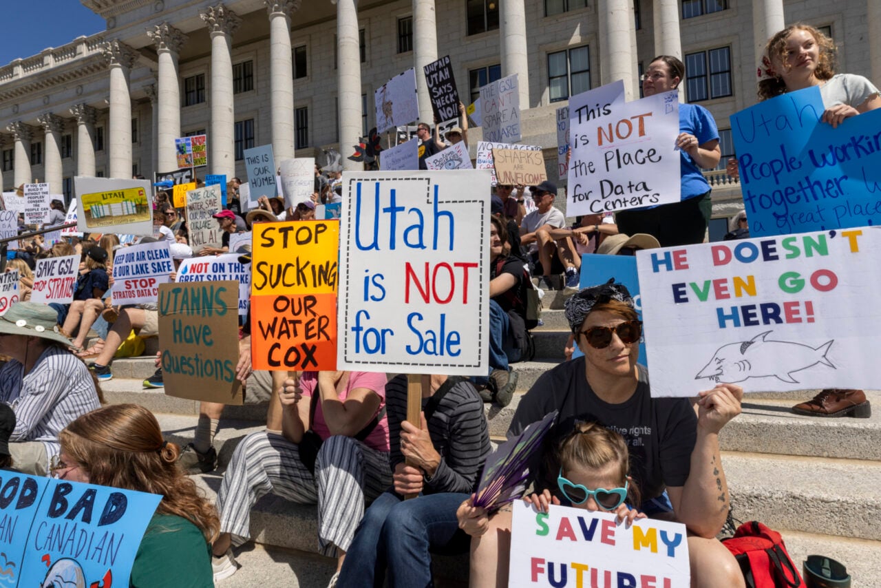 Utahns Protest Against Proposed Data Center At State Capitol