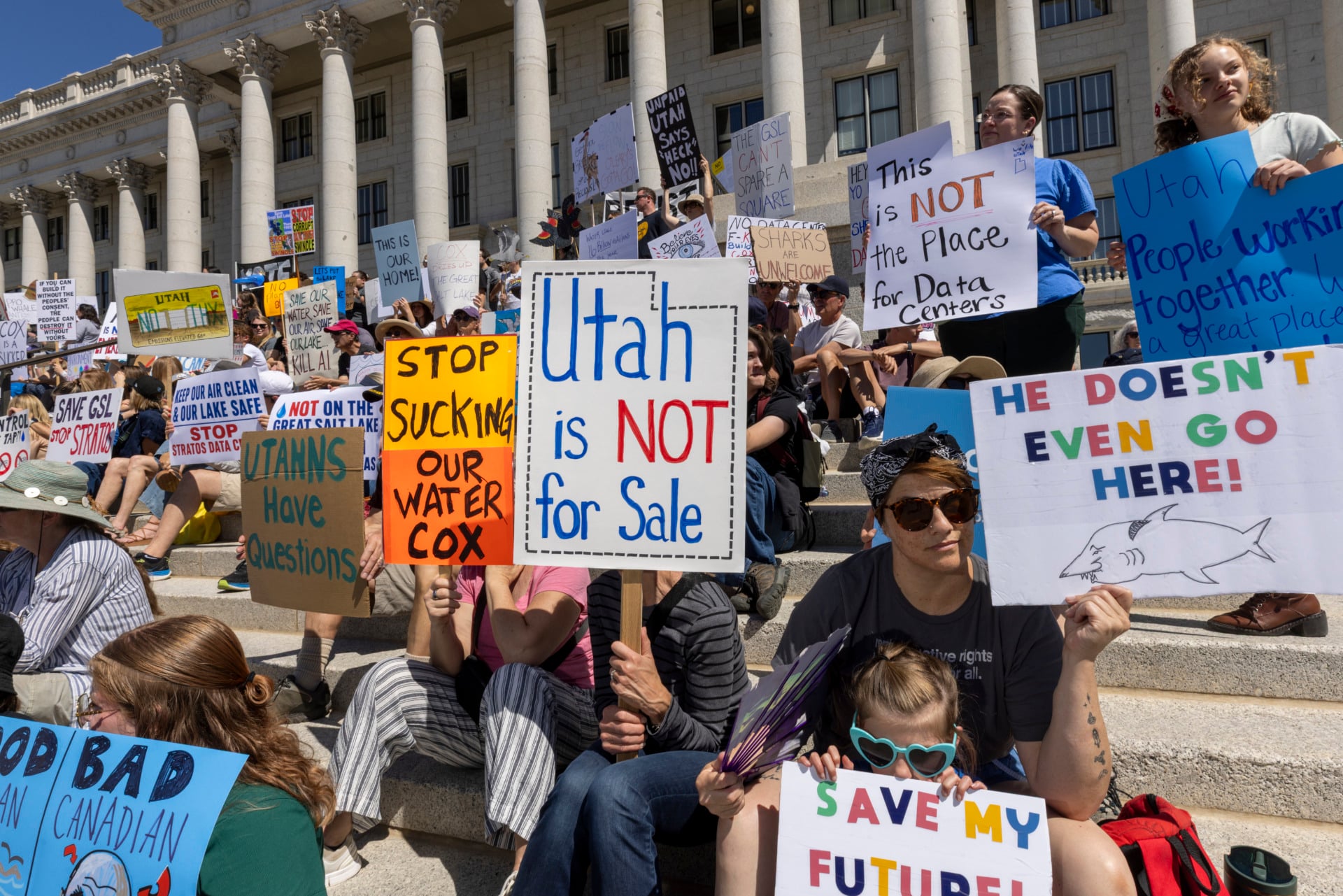 Utahns Protest Against Proposed Data Center At State Capitol