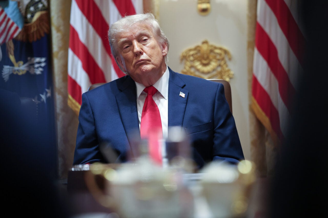 President Trump at a cabinet meeting