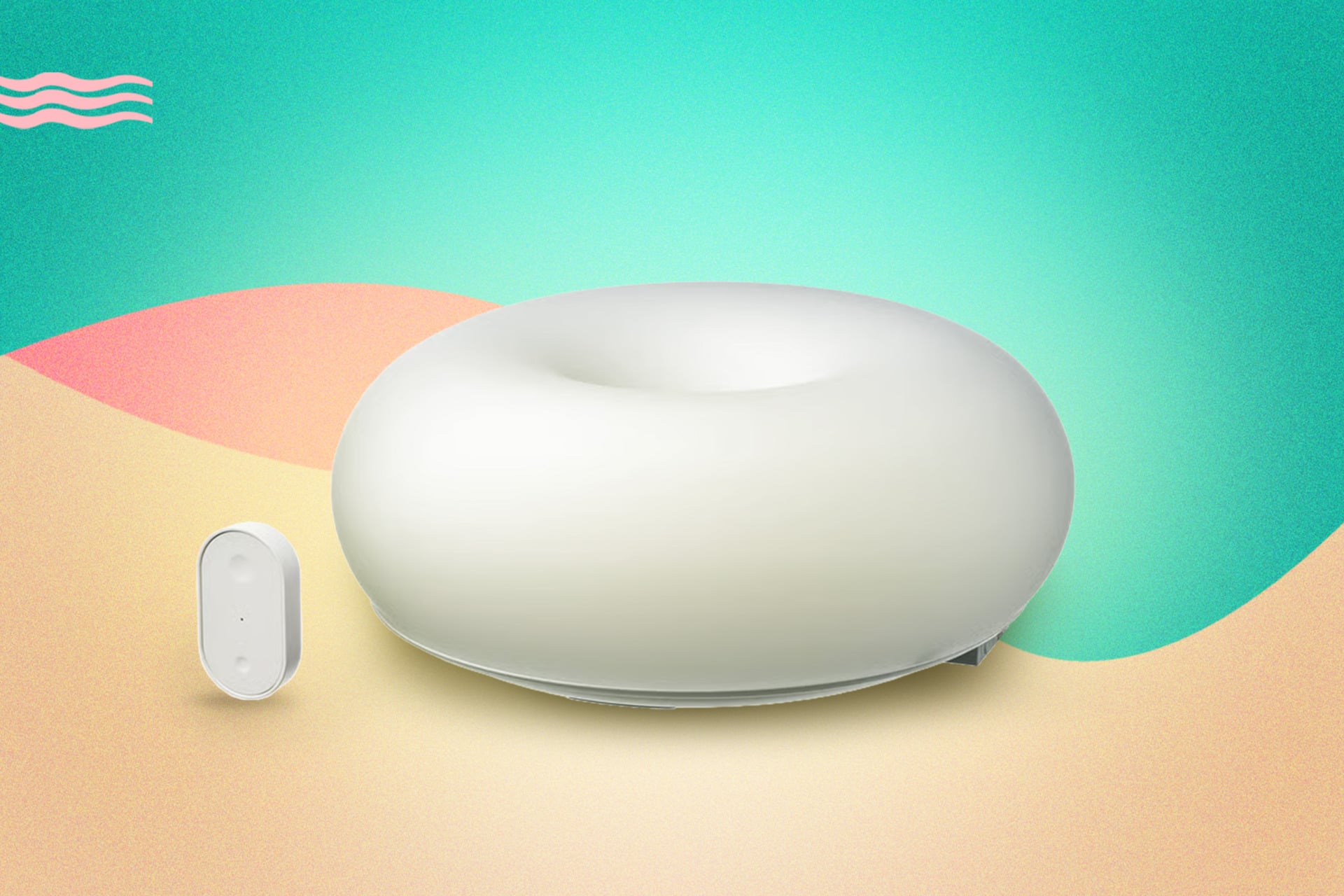 A product image of the Ikea Varmblixt Led Smart Lamp.