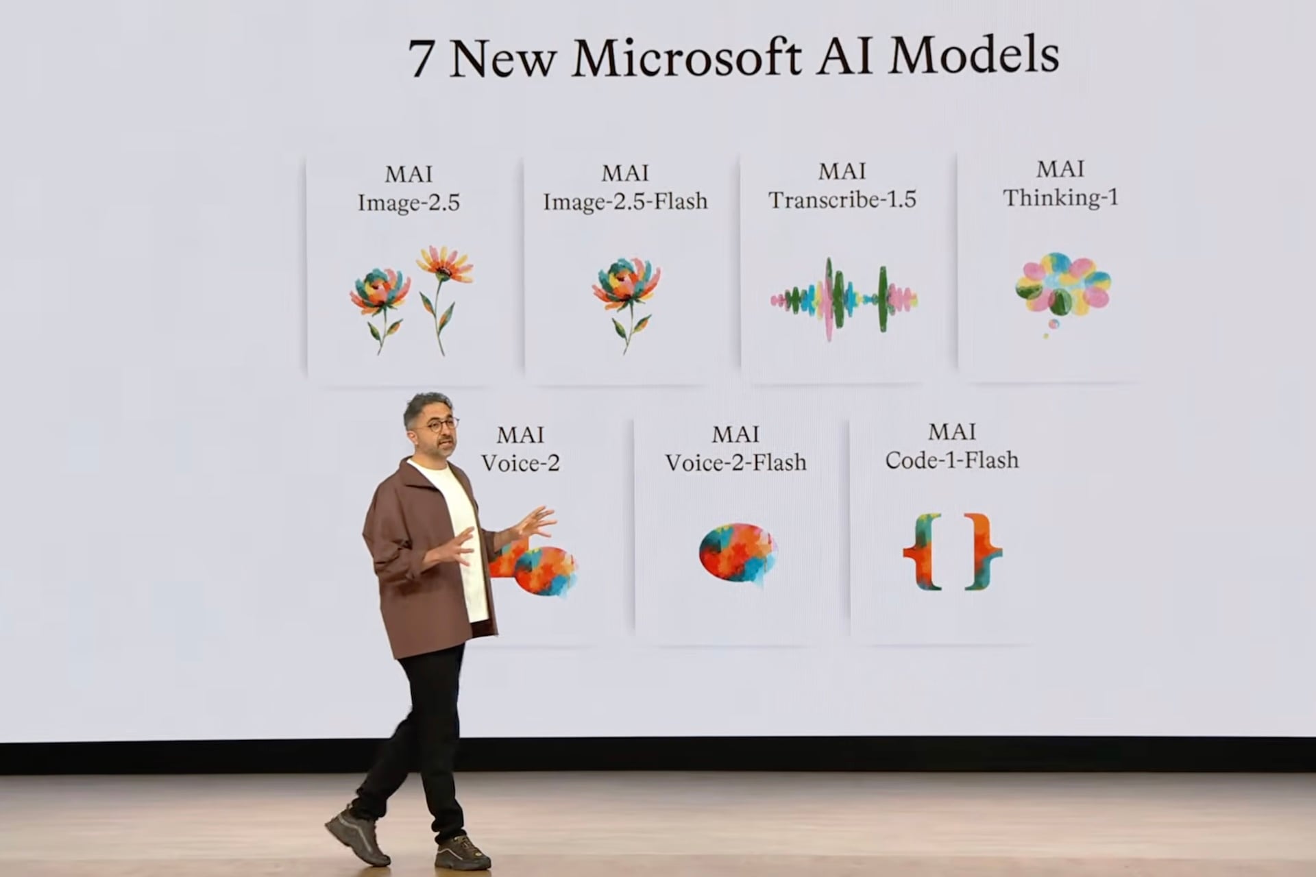 Microsoft's Mustafa Suleyman onstage at Microsoft Build 2026.
