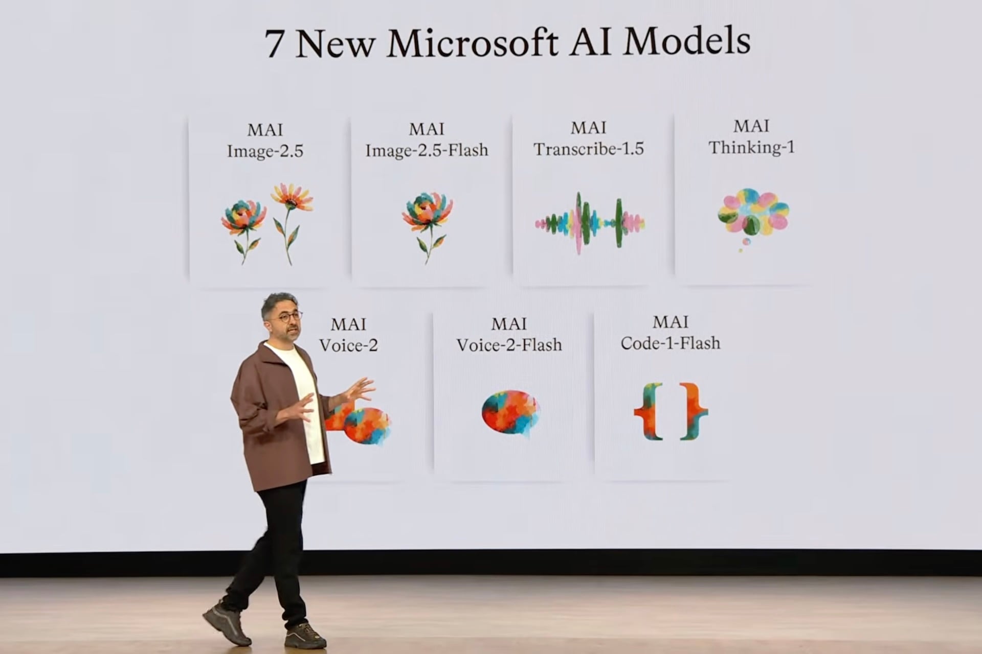 Microsoft's Mustafa Suleyman onstage at Microsoft Build 2026.