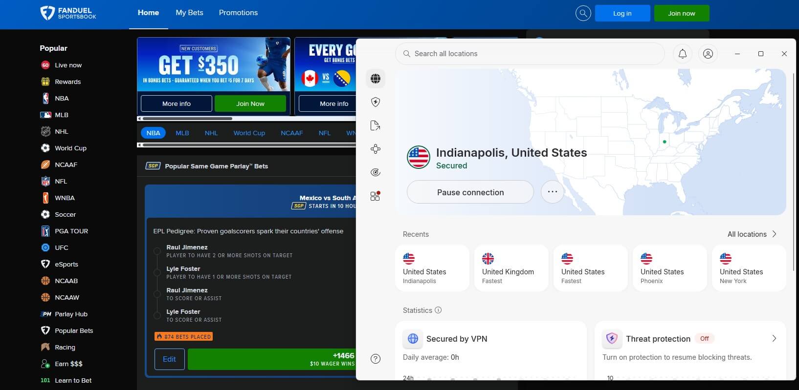 Nordvpn Fanduel Sportsbook Unblock