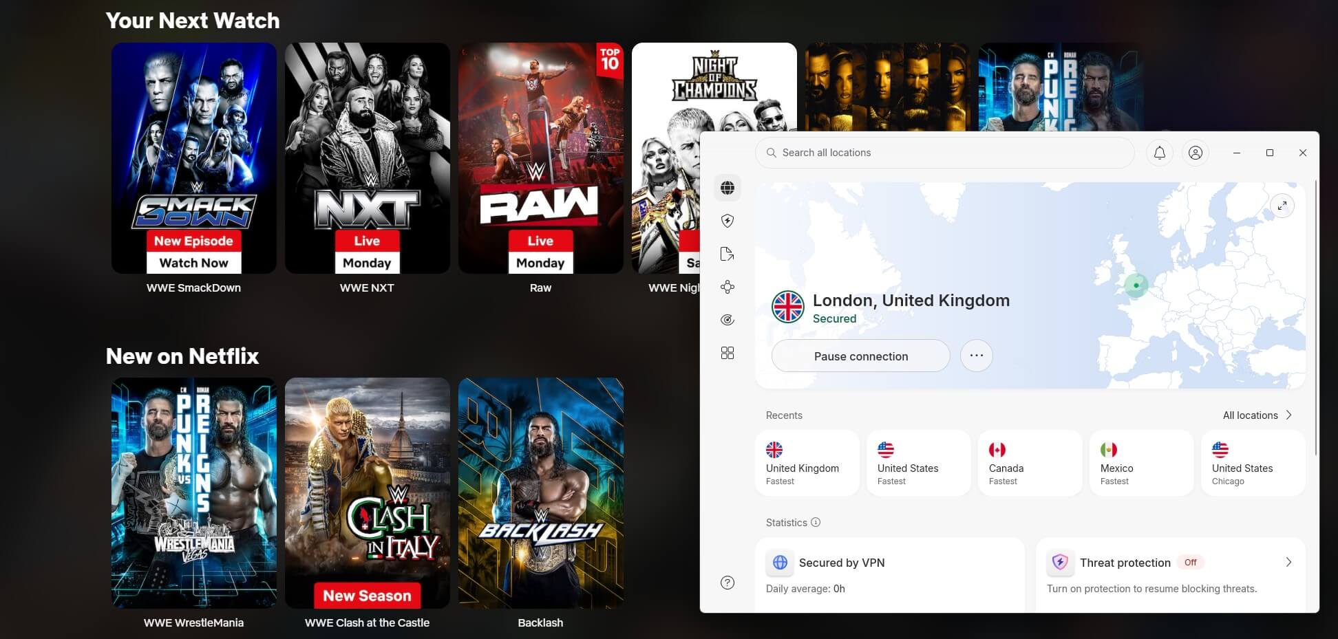 Nordvpn Wwe Events Netflix