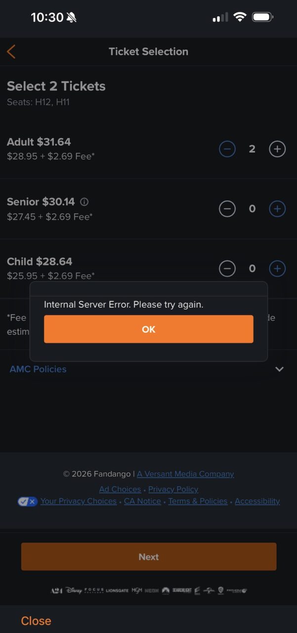 Buying ‘The Odyssey’ IMAX Tickets Unlocked New Levels of Error Messages
