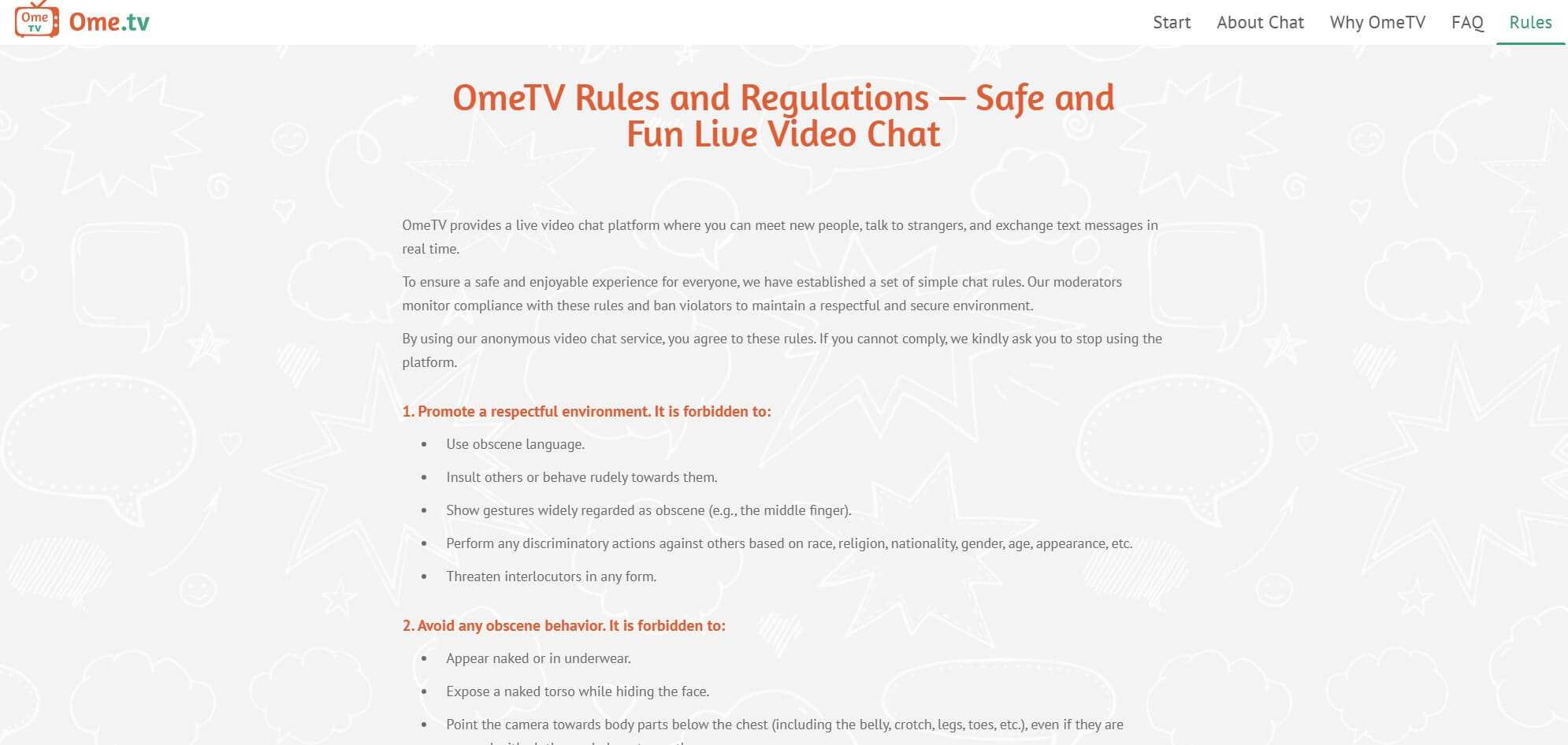 Ometv Rules