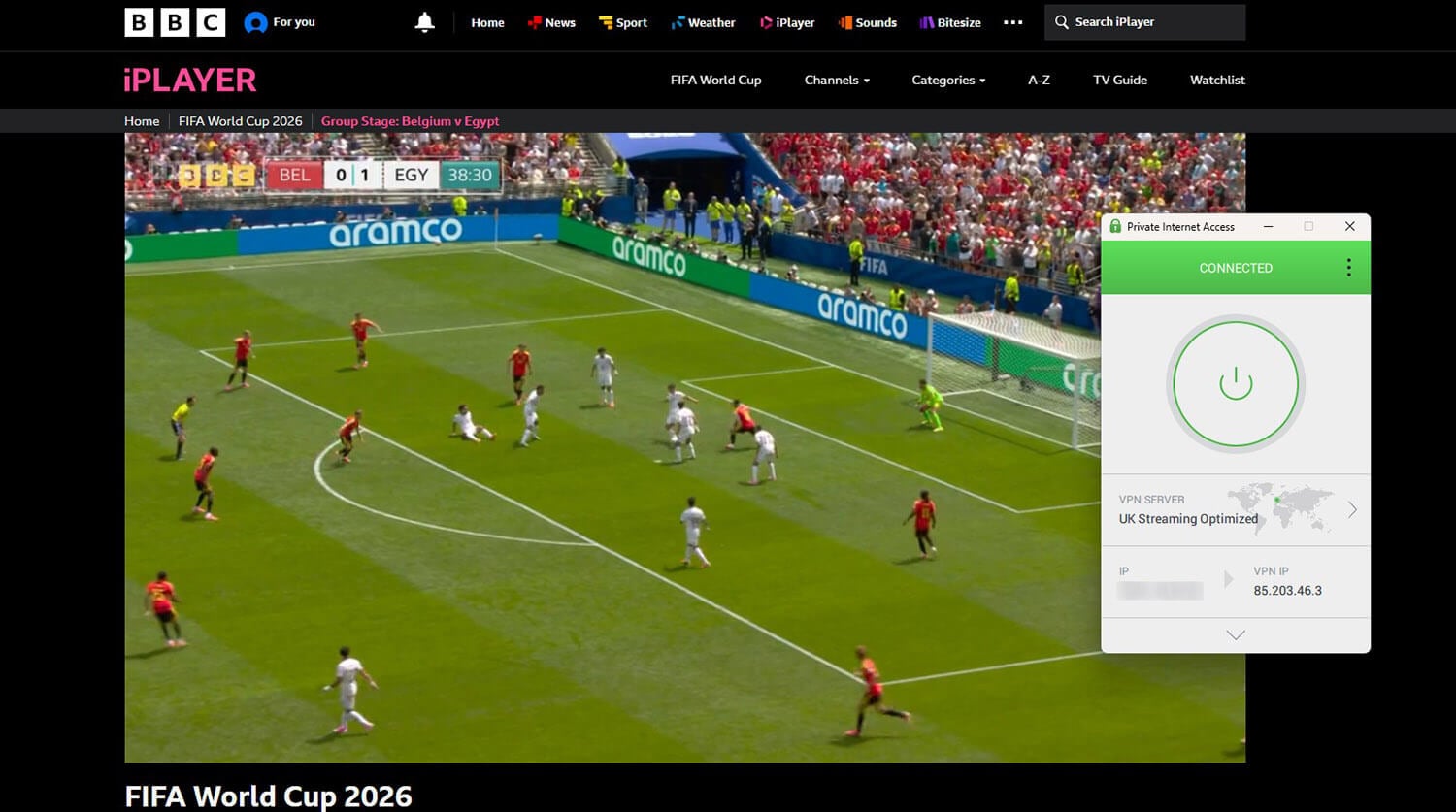 Pia Vpn Bbc Iplayer Fifa World Cup