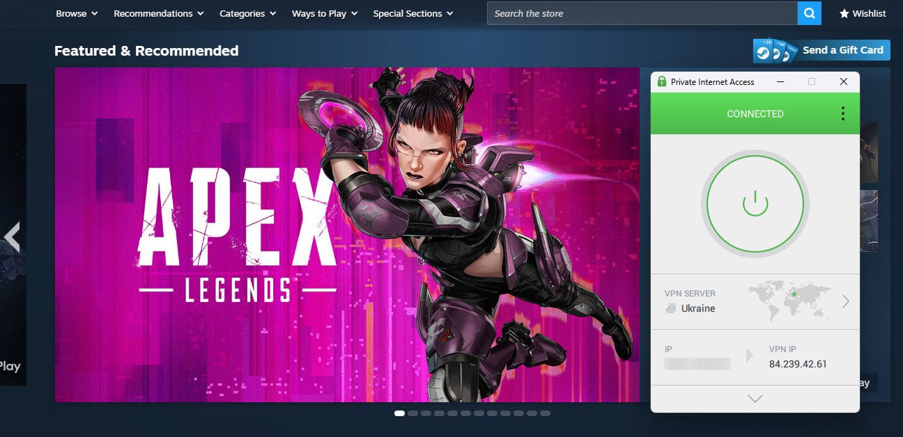 Pia Vpn Region Change Steam