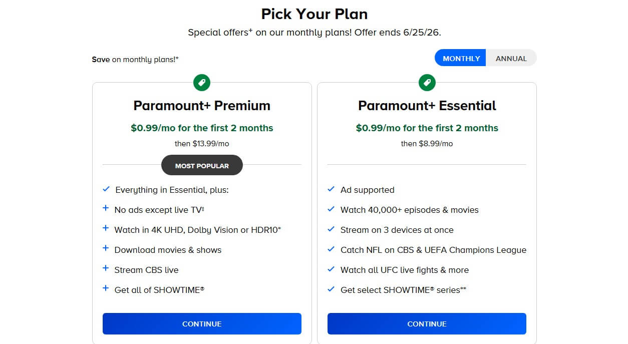 Paramount+ Usa Price