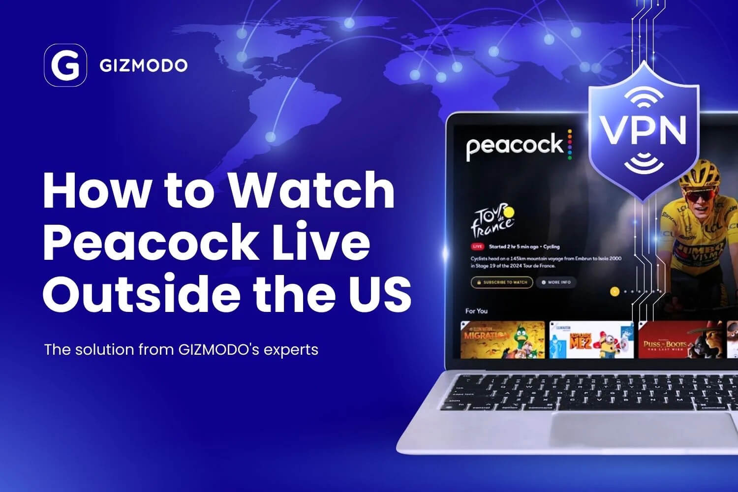 Peacock Streaming Abroad
