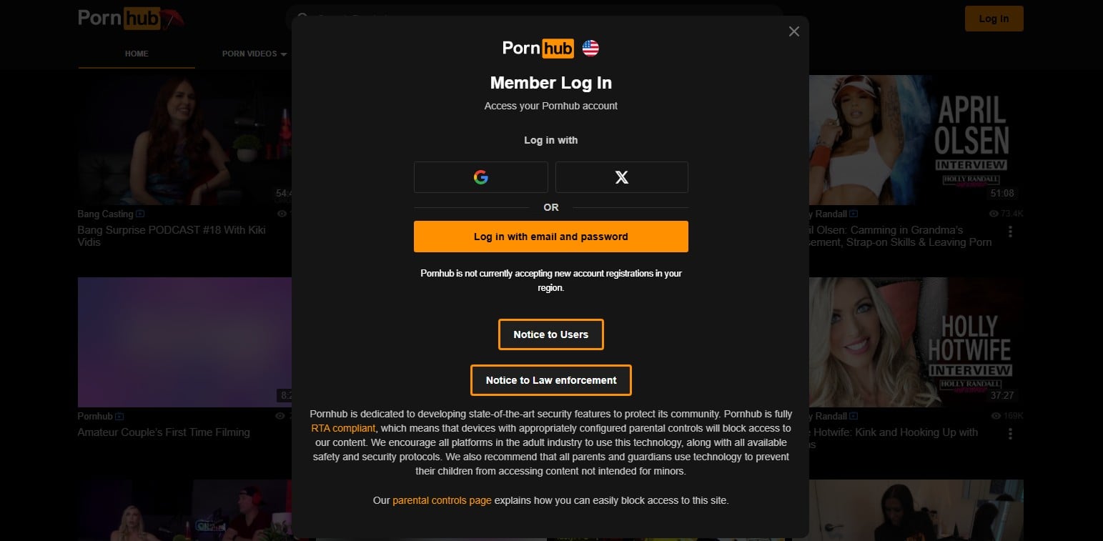 Pornhub Arizona Block