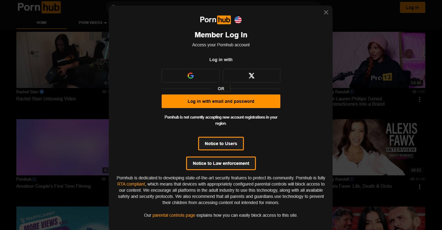 Pornhub Montana Blocked