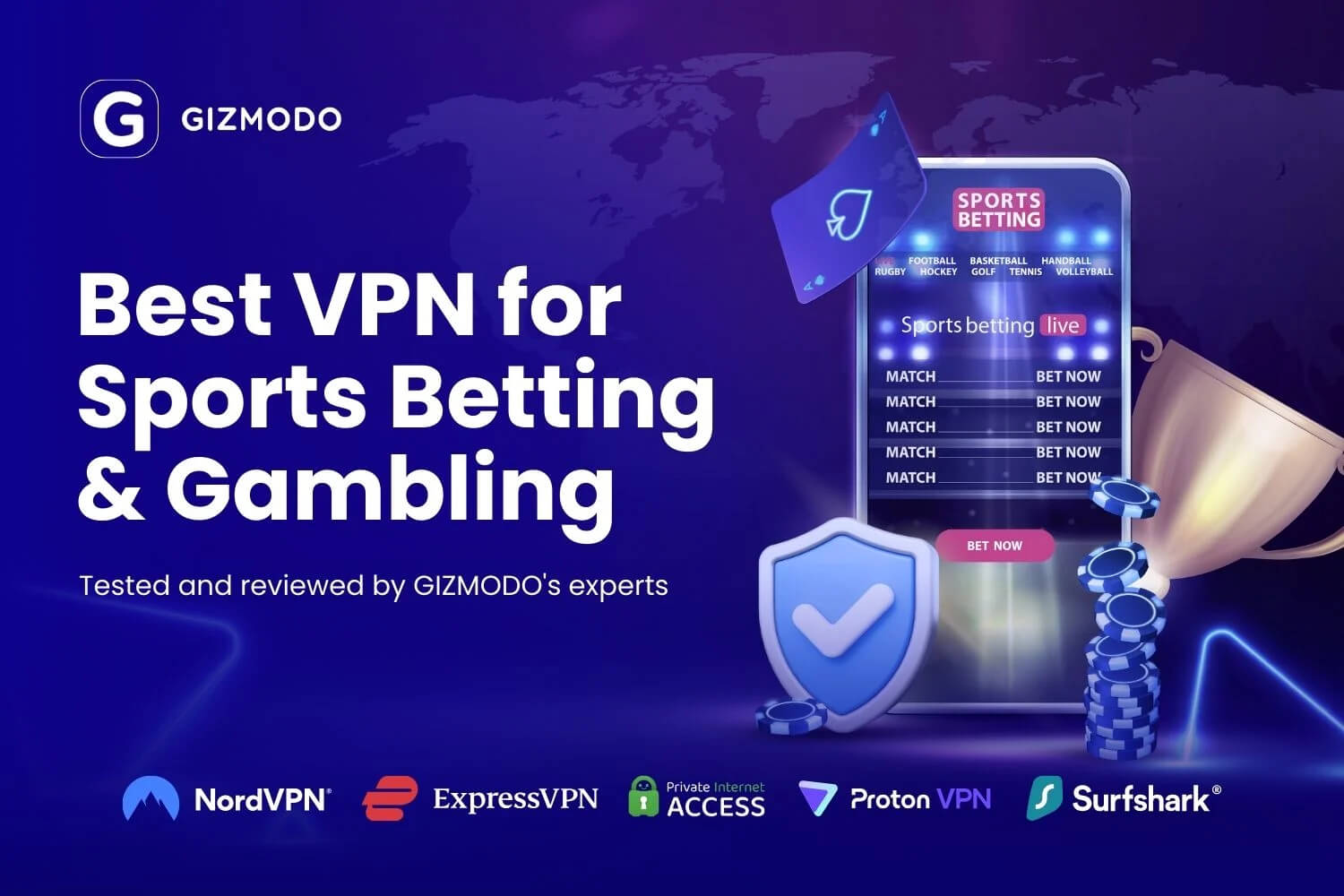 gizmodo.com - Florian Gray - Best VPN for Gambling and Sports Betting: 2026 Comparison