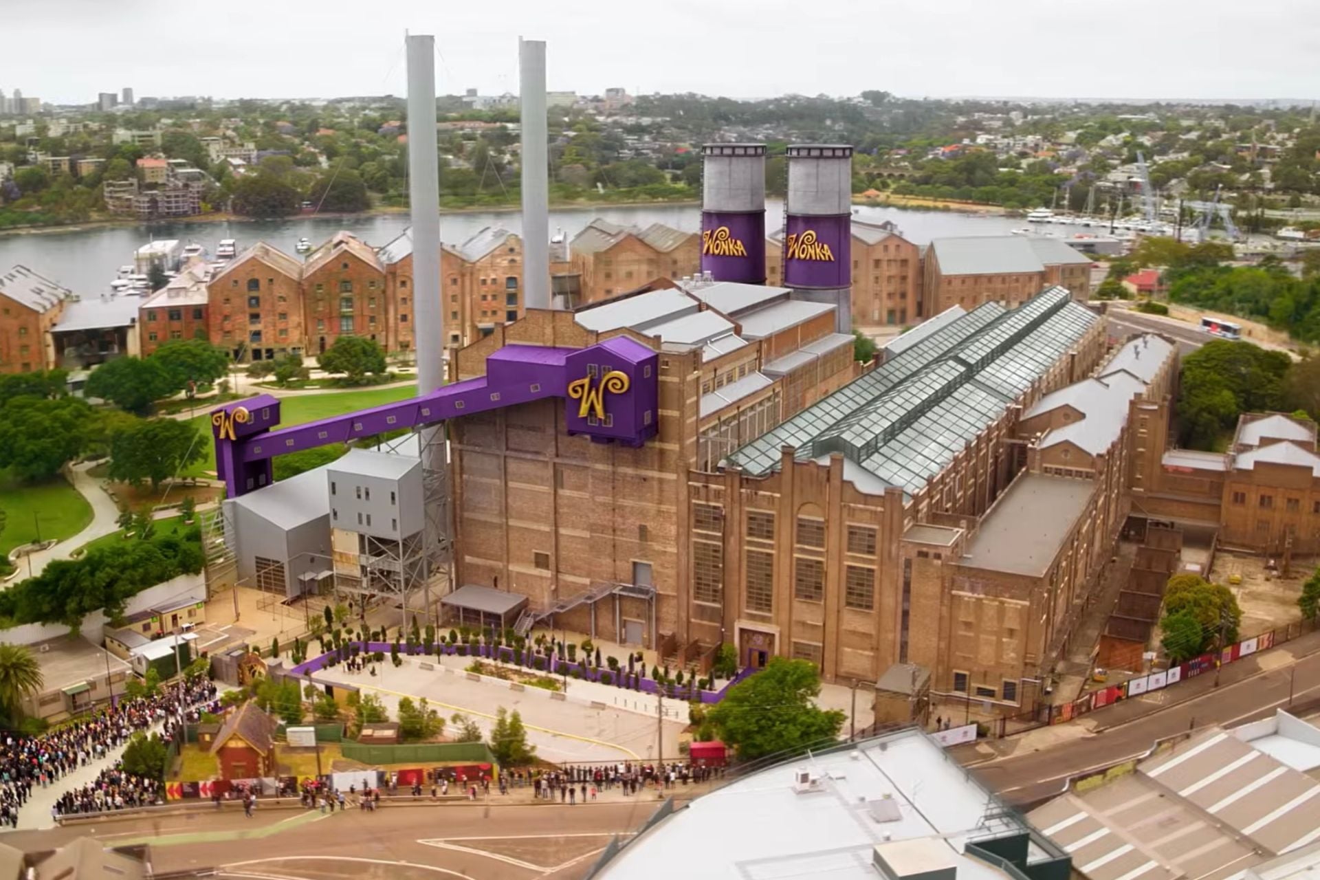 The actual chocolate factory of 'Wonka's The Golden Ticket.'