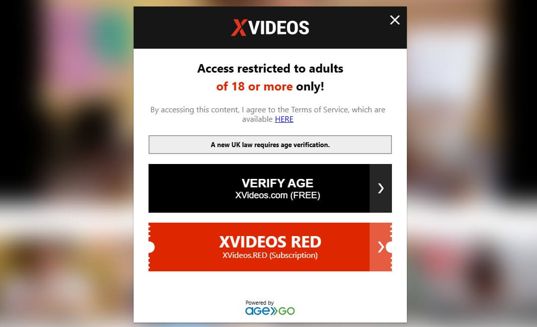 Xvideos Uk Age Verification