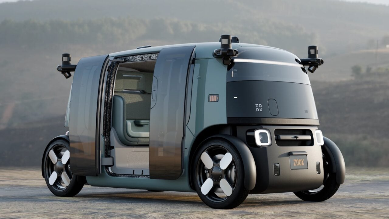 Zoox Updated Robotaxi Model Outside