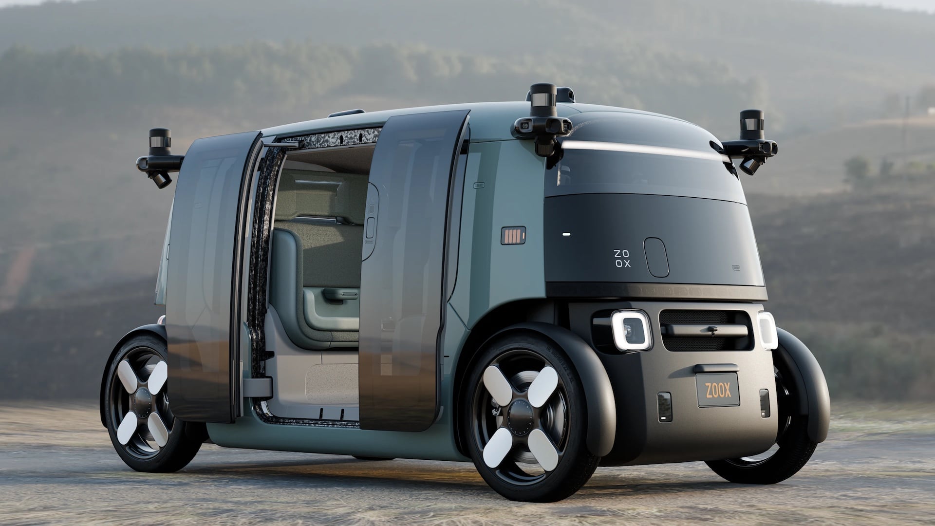 Zoox Updated Robotaxi Model Outside
