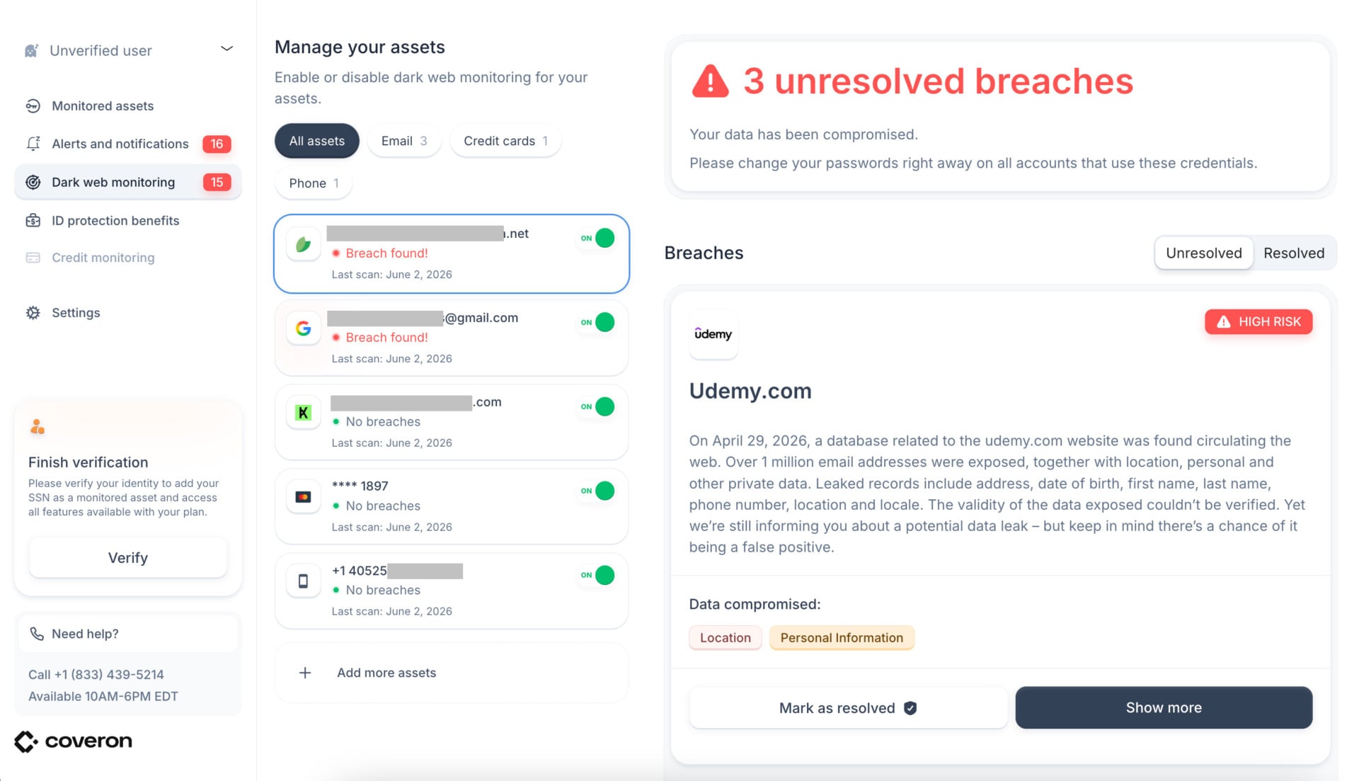 Coveron Breaches Alert Gizmodo