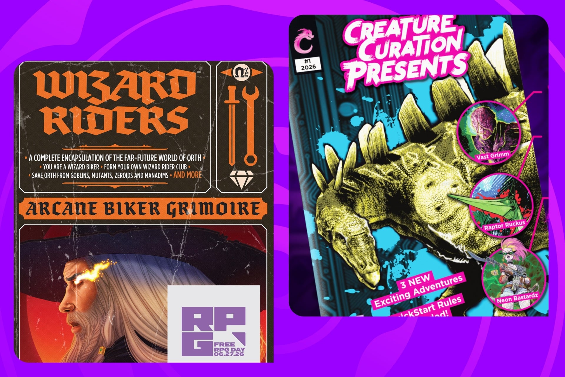 'Wizard Riders,' 'Creature Curation Presents #1'