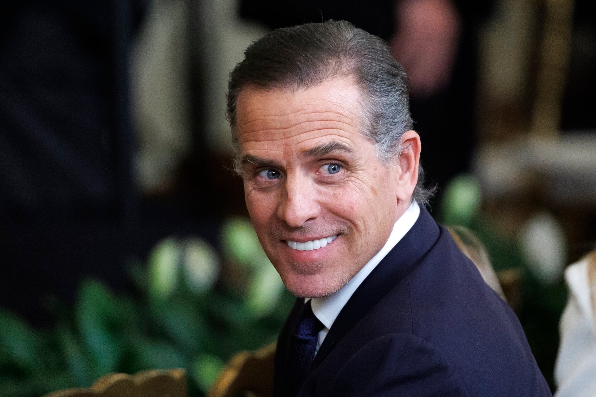 Hunter Biden, son of U.S. U.S. President Joe Biden, looks on from the East Room of the White House during a Medal of Freedom ceremony on January 4, 2025 in Washington, DC. 