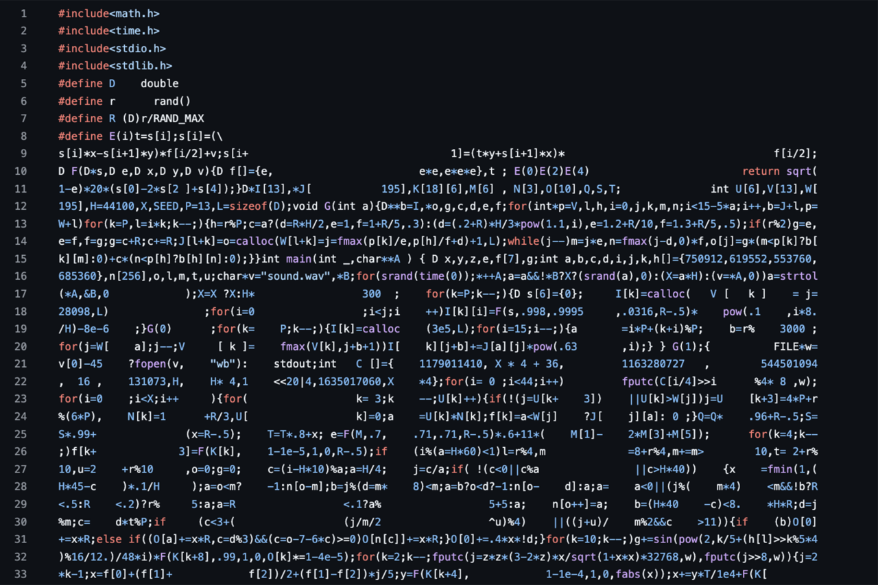 The World’s Weirdest Coding Contest Honors the Most Unreadable Programs
