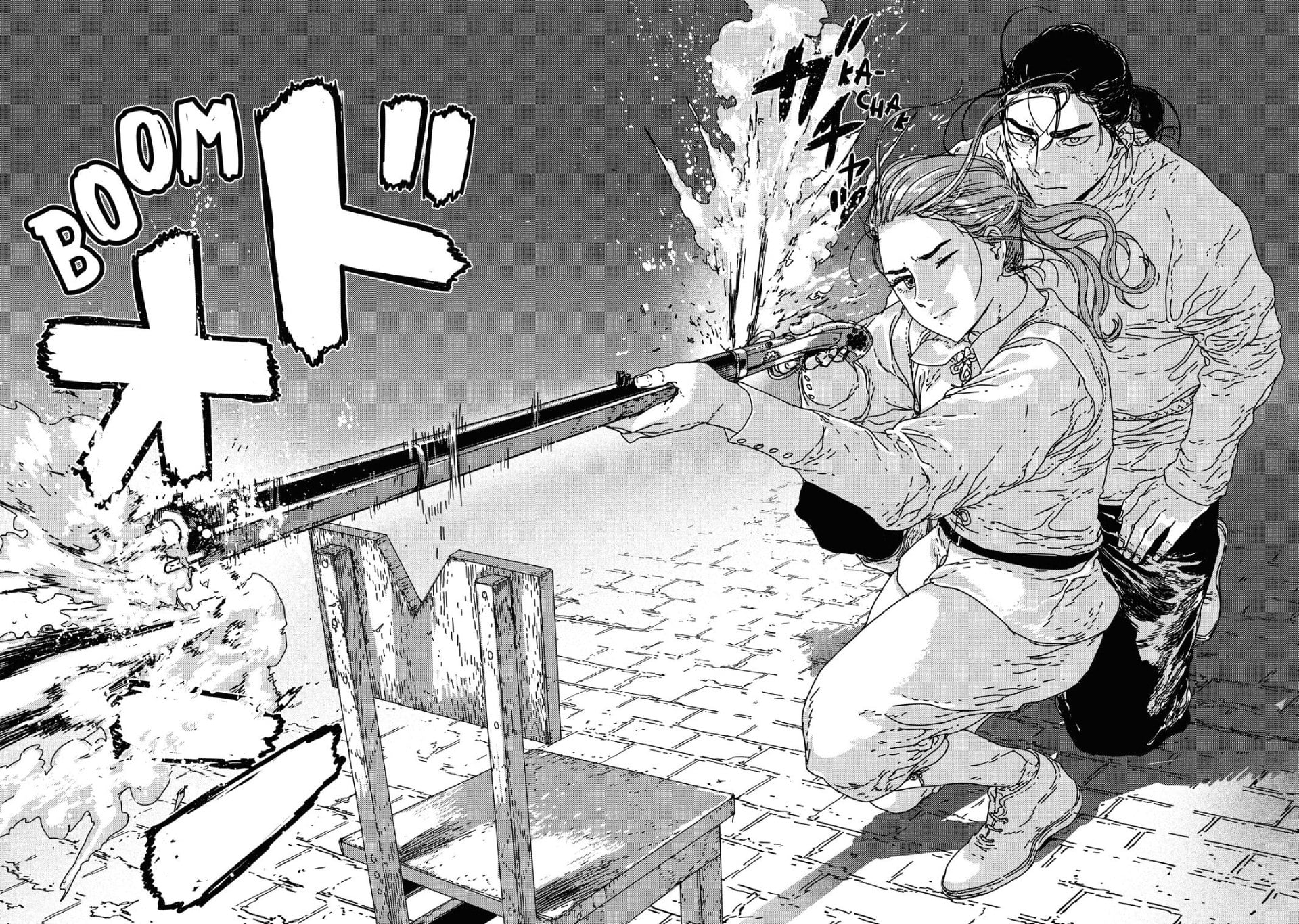 Issak manga page of Issak spotting Zetta.