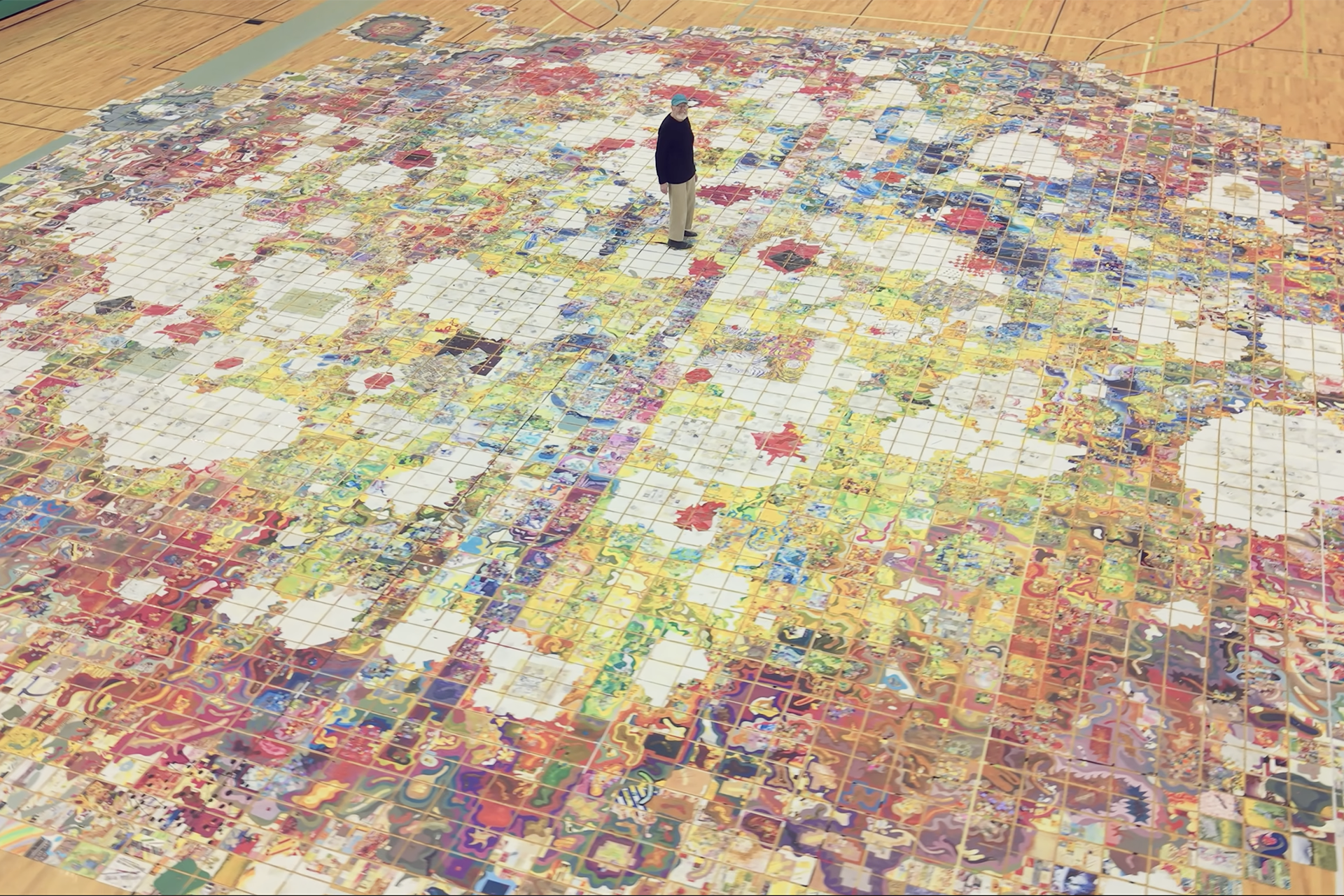 Jerry Gretzinger and his map