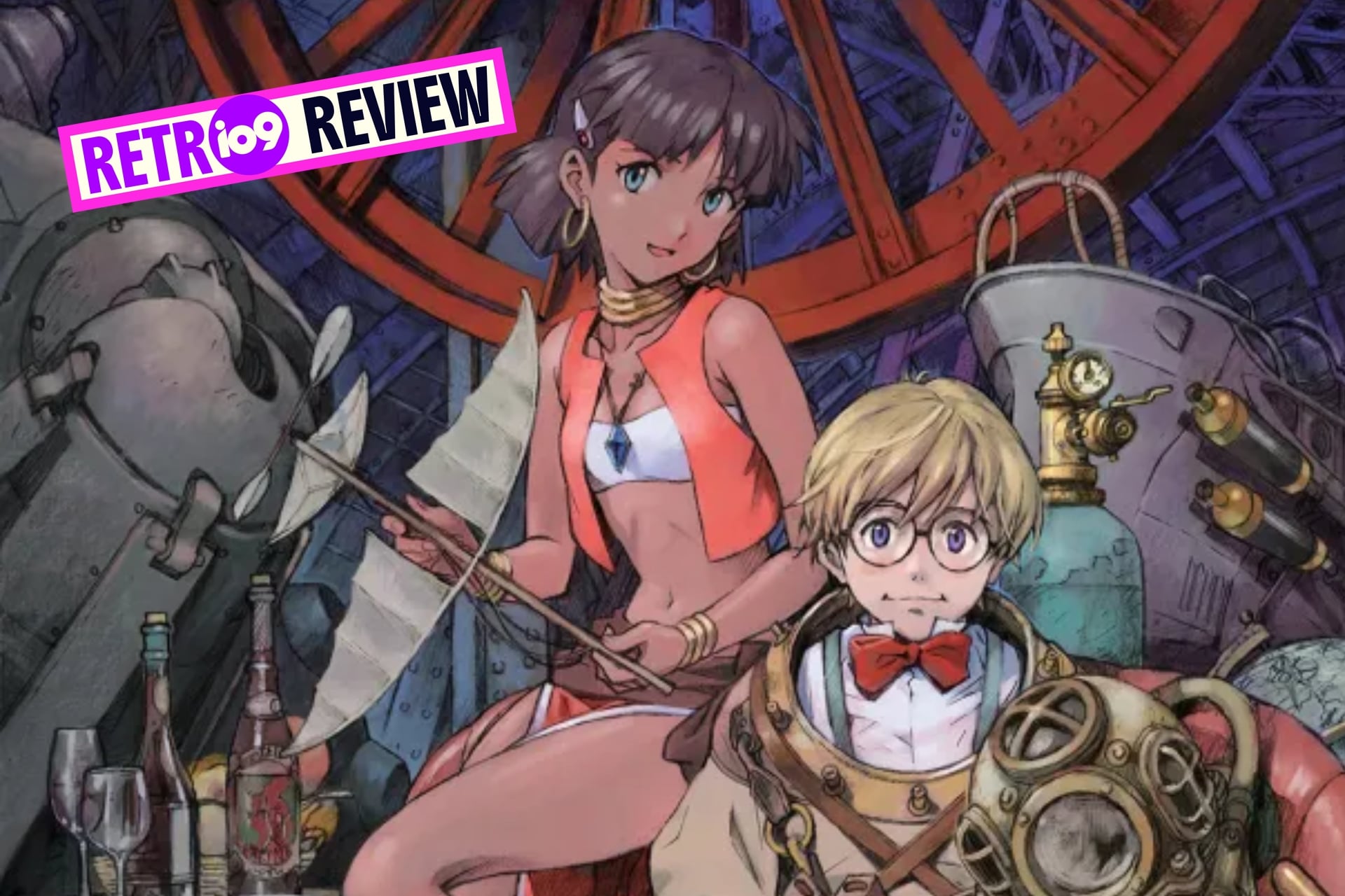 Nadia: The Secret of Blue Water key visual of Jean and Nadia.