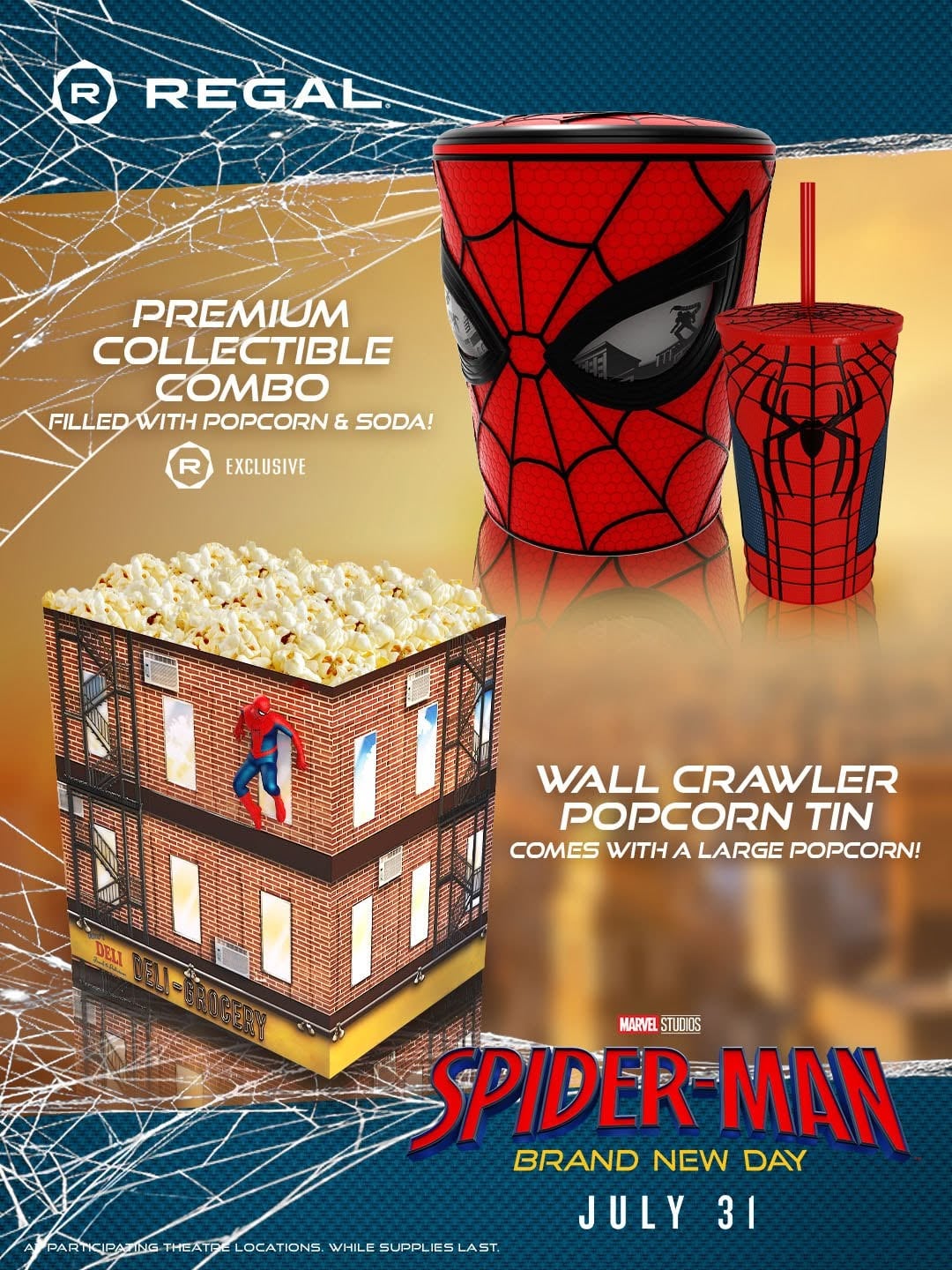 Spider Man Brand New Day Regal Popcorn Buckets