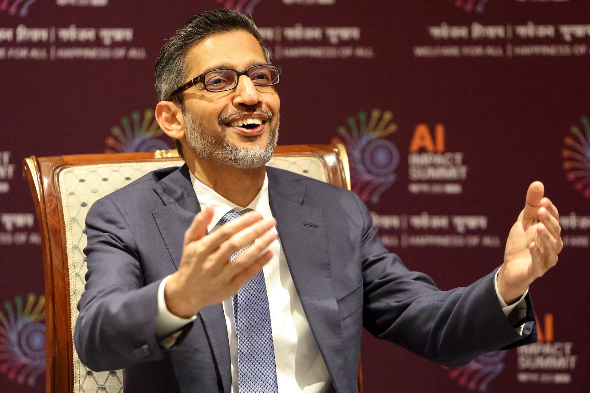 Sundar Pichai Happy