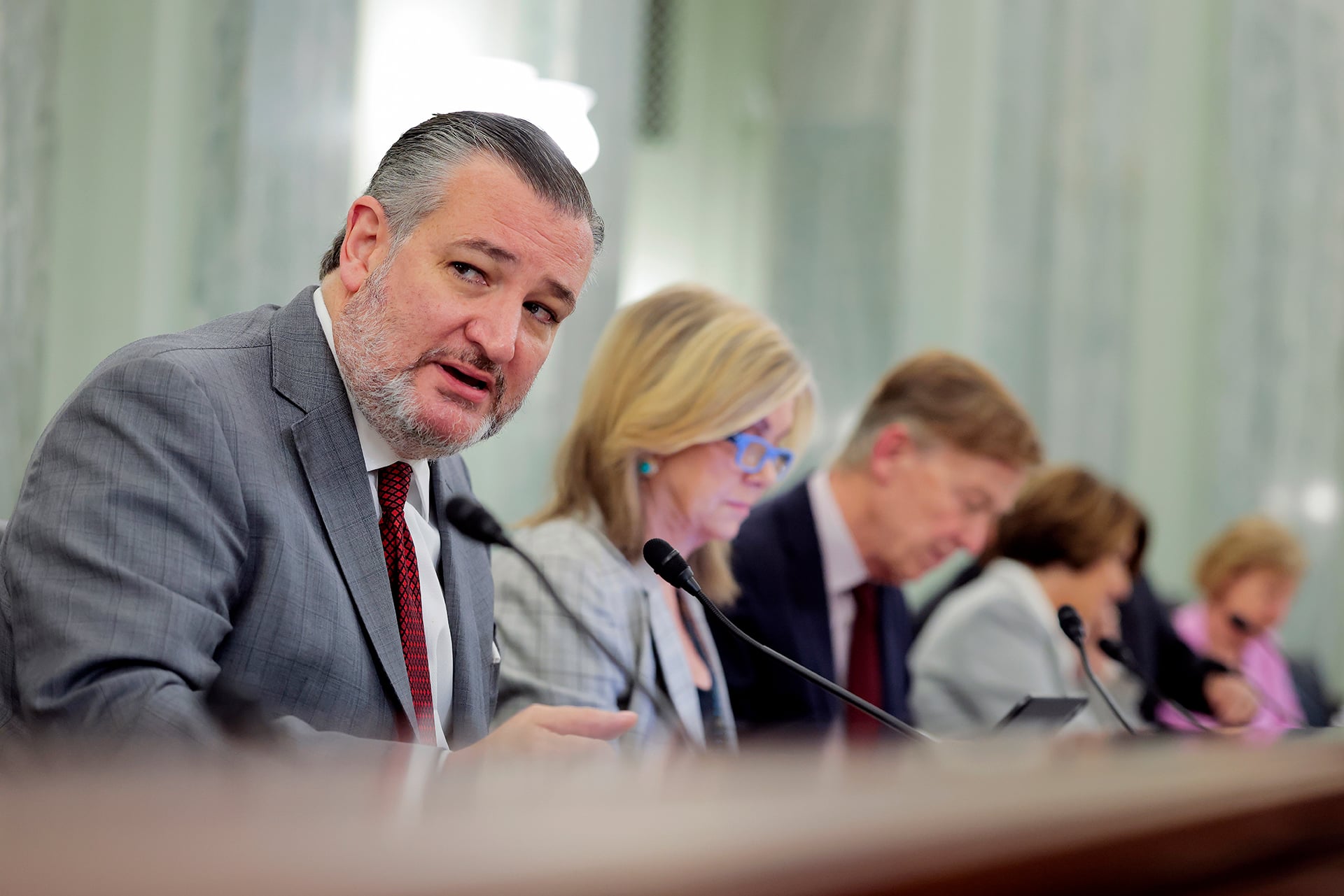 Ted Cruz during a Senate hearing