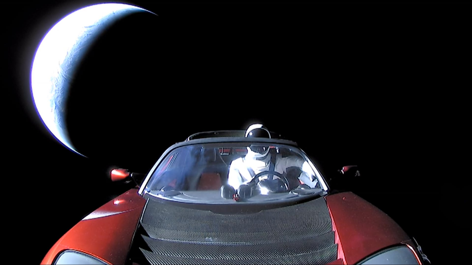 Some Tesla-branded space junk that will be in orbit around our sun for millions of years. 