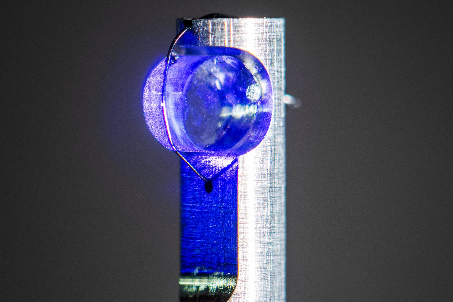 The nuclear clock, comprised of a crystal embedded with thorium-229 atoms.