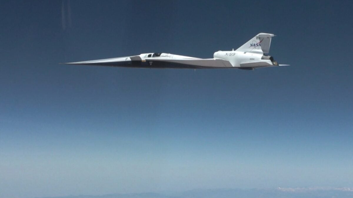 Watch NASA&rsquo;s Quiet Supersonic Jet Break the Sound Barrier for the First Time
